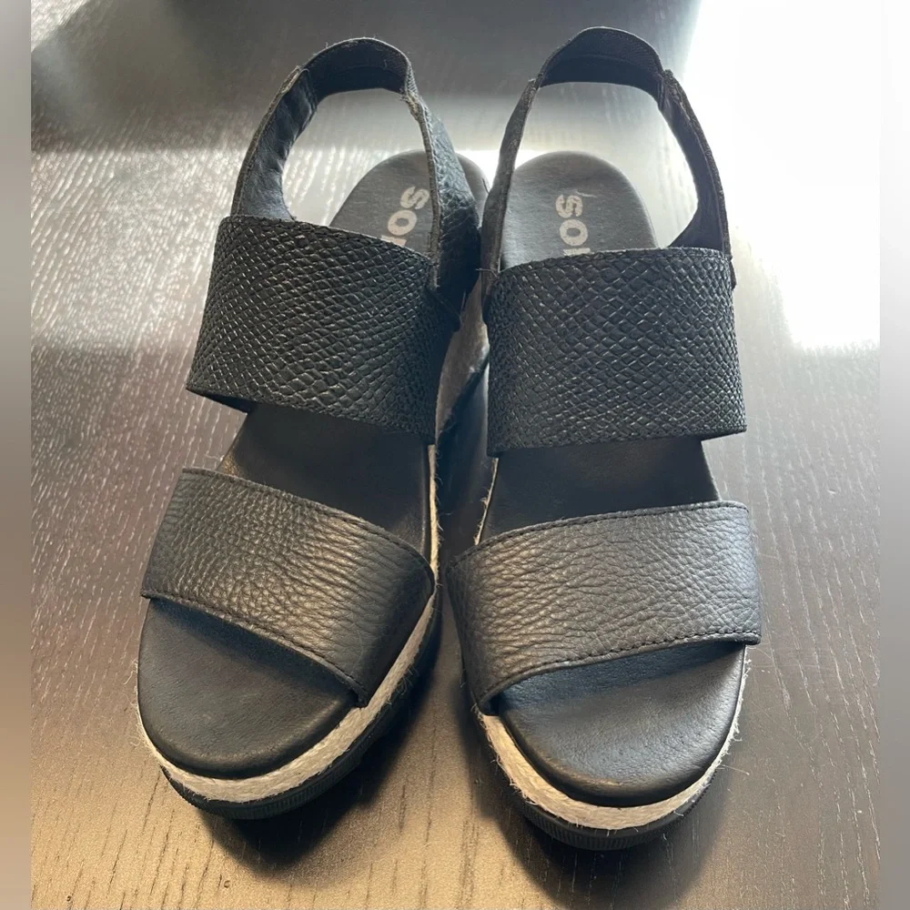 Sorel Joanie II Slingback Espadrille Wedges Sandals - Picture 3 of 8